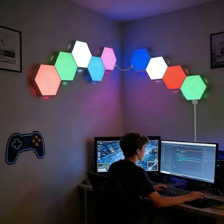 Hexagonal LED Panel Set (9×)